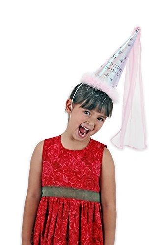 Pink Fairy Tale Birthday Princess Cone Hat - Birthday Girl Hats
