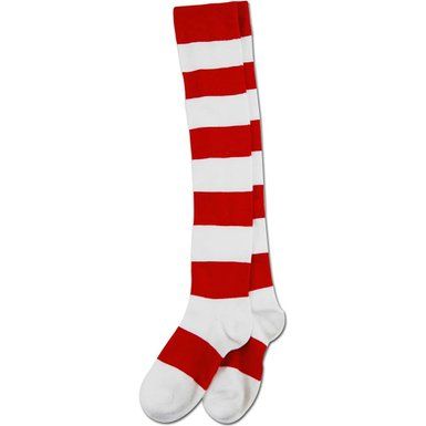 *Where's Waldo? Wenda Striped Knee Socks Costume Accessory, Women's - Halloween