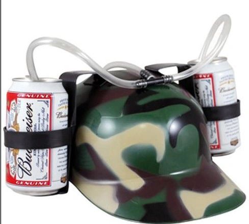 Camouflage Drinking Hat, Helmet - Football Game Day Fun Novelty