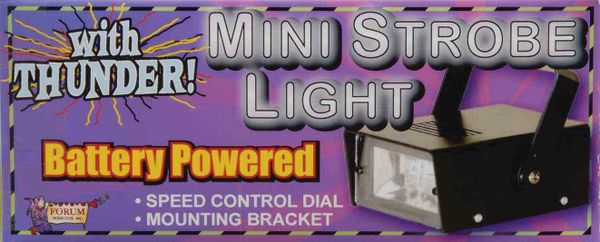 *Mini Strobe Light with Thunder Sound Effects - Party Accessories