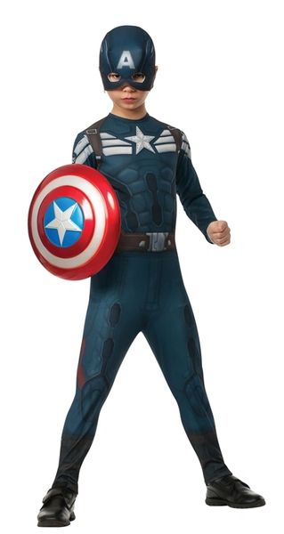 Captain America Winter Soldier Costume, Large - Licensed - Halloween Spirit - Avengers - under $20