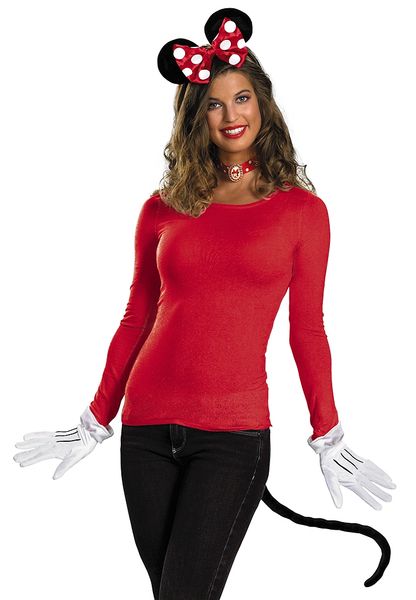 *Red Minnie Mouse Costume Accessory Kit, Women's - Halloween