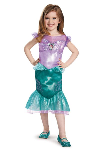 Deluxe Little Mermaid Ariel Costume, Fairy Tale - small - Licensed - Halloween Sale