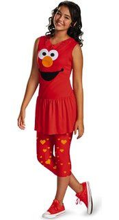 Sesame Street Elmo Costume - Girls Tween Size XL - Licensed - Halloween Sale
