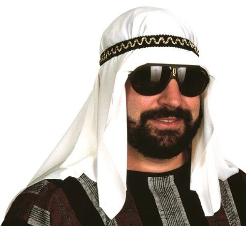 *Arabian Sheik Headpiece, Men's - Desert Prince Costume Kit, Arab - Halloween Sale