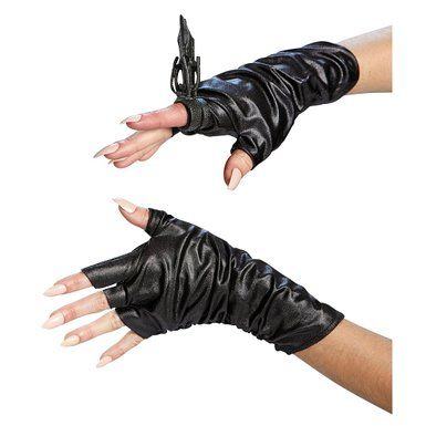 *Disney Black Maleficent Gloves & Ring, Women’s Costume Accessory - Halloween