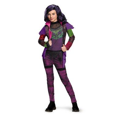 *Deluxe Descendants Mal Isle of the Lost Costume, Girl's - Daughter of Maleficent and Hades - Halloween