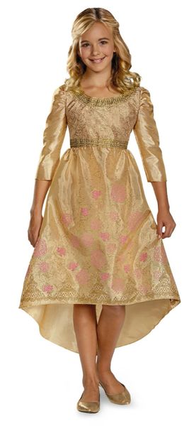 *Maleficent's Aurora Coronation Gold Costume, Girls Large - Halloween