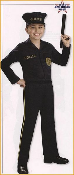 Kids Police Officer Costume - Purim - Halloween Sale - under $20