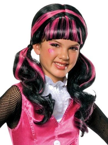 *Monster High Draculaura Wig, Girls - Halloween