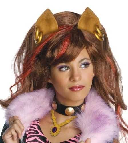 Monster High Clawdeen Wolf Wig, Girls - Brown Hair - Licensed - Halloween Sale - under $20