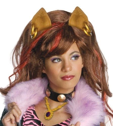 *Monster High Clawdeen Wolf Wig, Girls - Brown Hair - Halloween