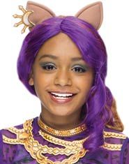 *Monster High Clawdeen Wolf Wig, Girls, Purple Hair - Halloween