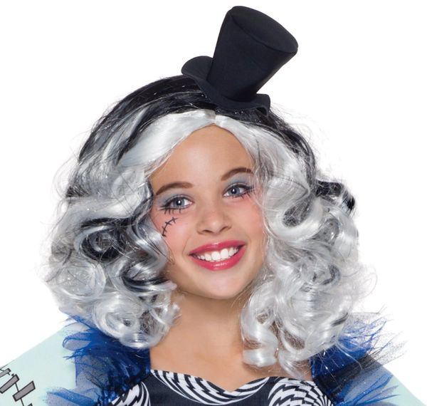 Monster High Frankie Stein Wig Freak du Chic Wig with Mini Top