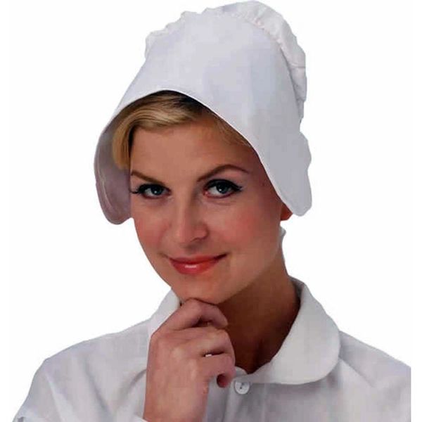 White Nurse Cap, Prairie, Amish - Halloween Sale
