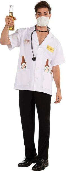 Malpractice Boozie Drowzer MD Costume, Men's - Medical - Halloween Sale - under $20