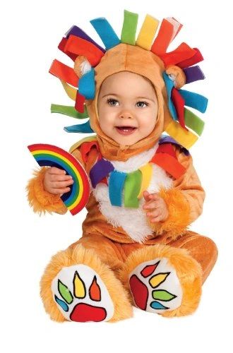 Noah's Ark Rainbow Lion Baby Costume - Infant 6-12mos - Halloween Sale - Pride - under $20