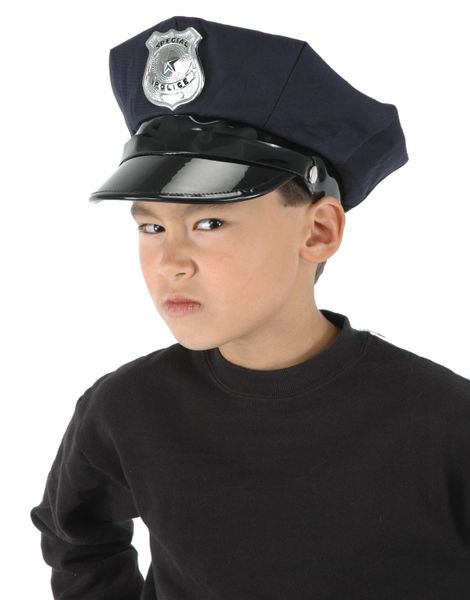 Deluxe Kids Police Officer Cap - Adjustable - Halloween Sale