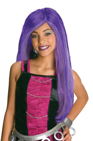 *Monster High Spectra Vondergeist Wig, Girls Purple Hair - Halloween Sale