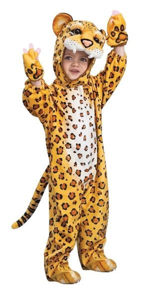 Deluxe Kids Furry Toddler Jungle Leopard Costume - Safari Animals - Purim - Halloween Spirit
