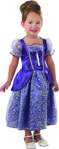 *Purple Glitter Princess Dress Costume, Girls - Halloween