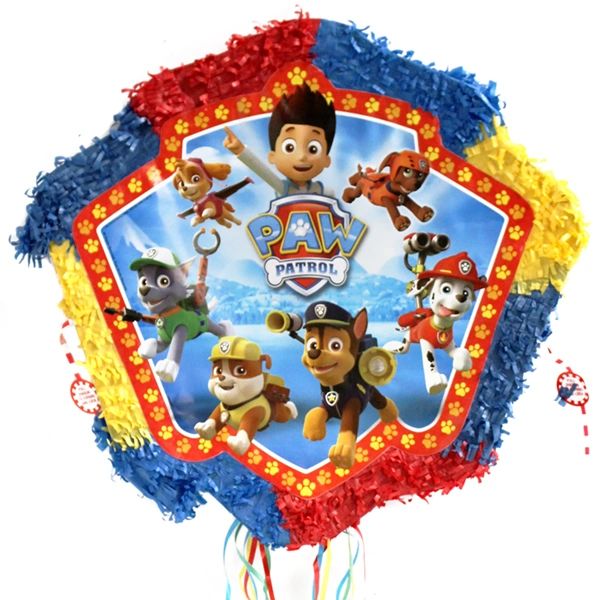 Paw Patrol Pull String Pinata - Birthday Party Supples