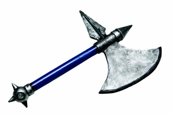 *War Axe with Spikes Costume Accessory, Prop, 23in - Roman Gladiator Weapons - Halloween