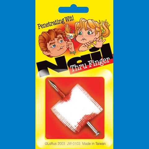 *Bloody Nail Thru Finger Prank, Injury - April Fools Jokes