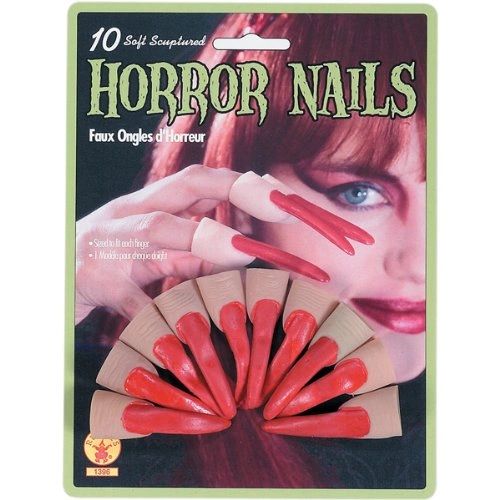 *Long Red Horror Nails, 2 Packs - Halloween