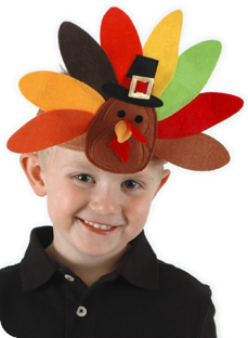 *Thanksgiving Turkey Headband - Adjustable