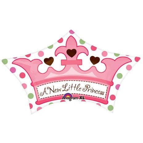 It's a Girl Pink Foil Balloon - A New Little Princess Crown, 24in