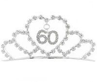 *60th Birthday Tiara, Crown - Rhinestones