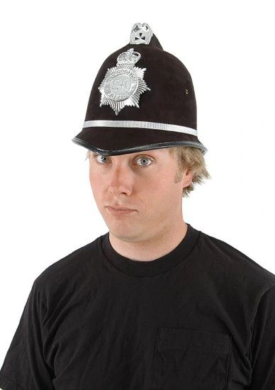 British Bobby Police Helmet Costume Accessory - Halloween Sale