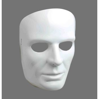 White Mask - Male - Purim - Halloween Sale