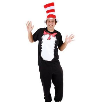 *Dr Seuss Cat in the Hat Costume, Men's Medium- Halloween