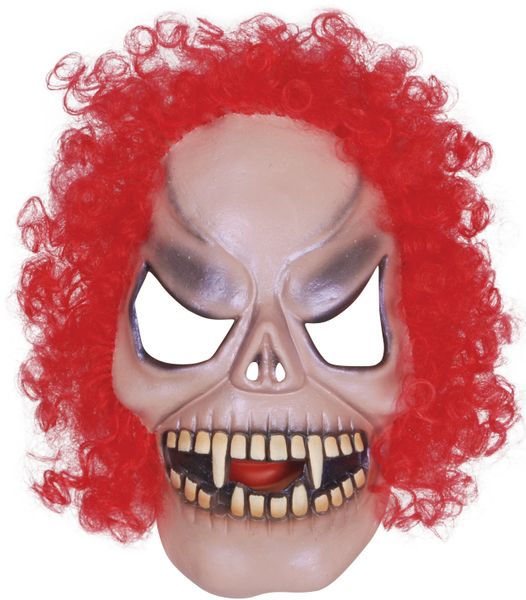 Kids Vampire Clown Mask - Latex 3/4 Mask - Halloween Sale