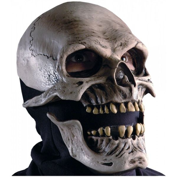 Zagone Studios Death Skeleton Skull Mask - Moving Mouth - Halloween Spirit