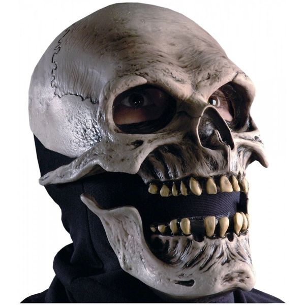 *Zagone Studios Death Skeleton Skull Mask - Moving Mouth - Halloween