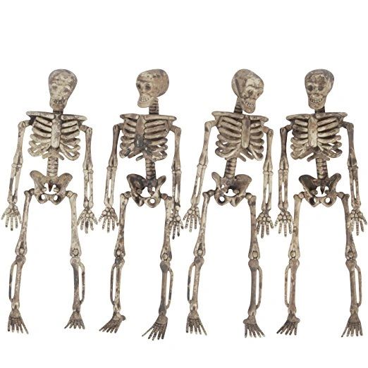 3D Skeleton Garland Halloween Decoration, 5 feet, 5in