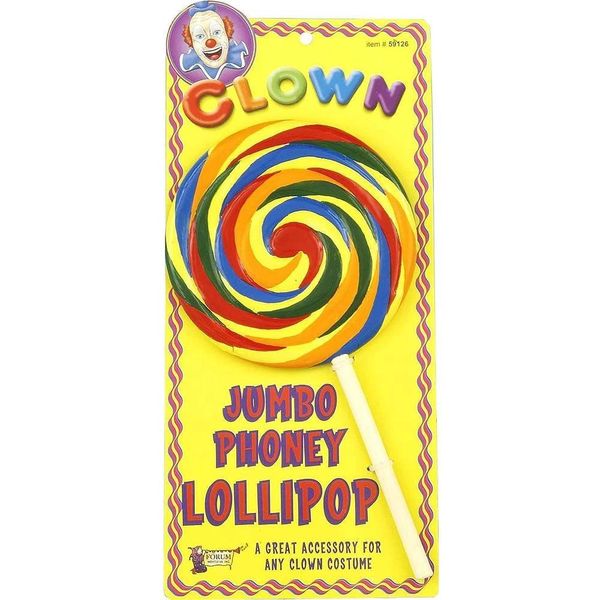Phoney Clown Lollipop, 9in - Halloween Sale