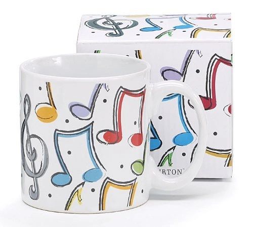 *Colorful Music Notes Coffee Mug - Instrumental Gifts