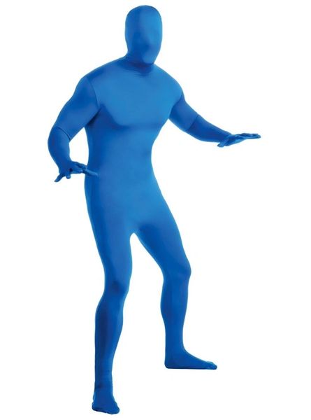2nd Skin Blue Costume, Full Body - Halloween Sale - under $20