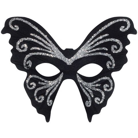 Costume Sale - Butterfly Masquerade Half Eye Mask Accessory - Purim - Halloween Spirit - under $20