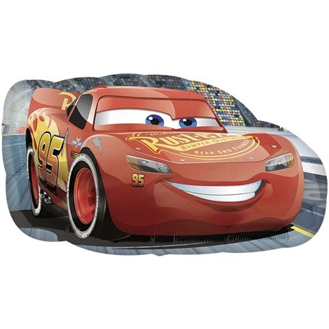 *Disney Pixar Cars Lightning McQueen Super Shape Foil Balloon, Red - 30in