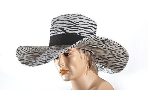 Zebra Animal Print Pimp Hat - Halloween Sale