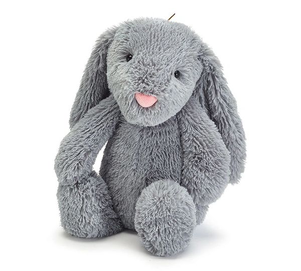 *Soft Gray Floppy Ear Bunny Rabbit Plush, 19in - White Bunny Rabbit Plush, Stuffed Animals, Easter Novelty Gifts
