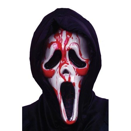 *Dripping Blood Ghost Face Scream Mask - After Halloween Sale