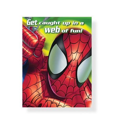 BOGO SALE - Rare Spider-Man Birthday Party Invitations, Lime Green, 8ct - Licensed