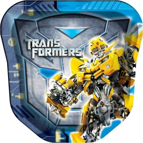 *Rare Transformers Bumblebee Party Cake Plates, 7in