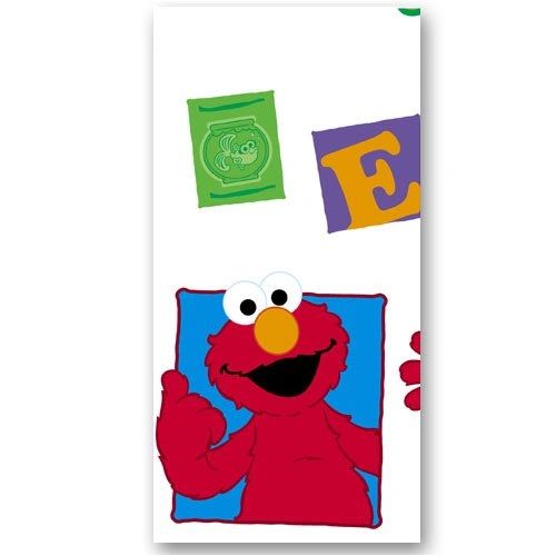 Rare Sesame Street Elmo Loves You Birthday Rectangle Table Cover, 54 x 96in - 2006 - Licensed
